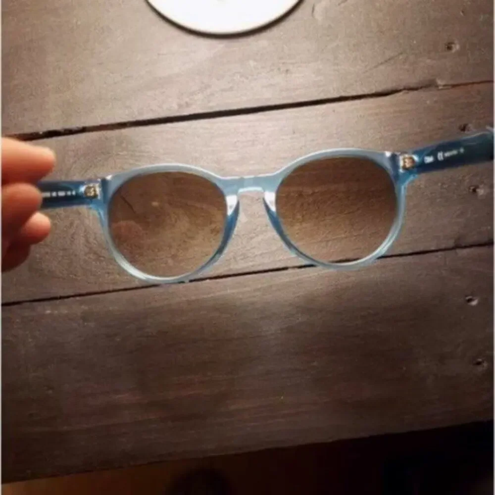 Chloe Willow 52mm Round Sunglasses Blue